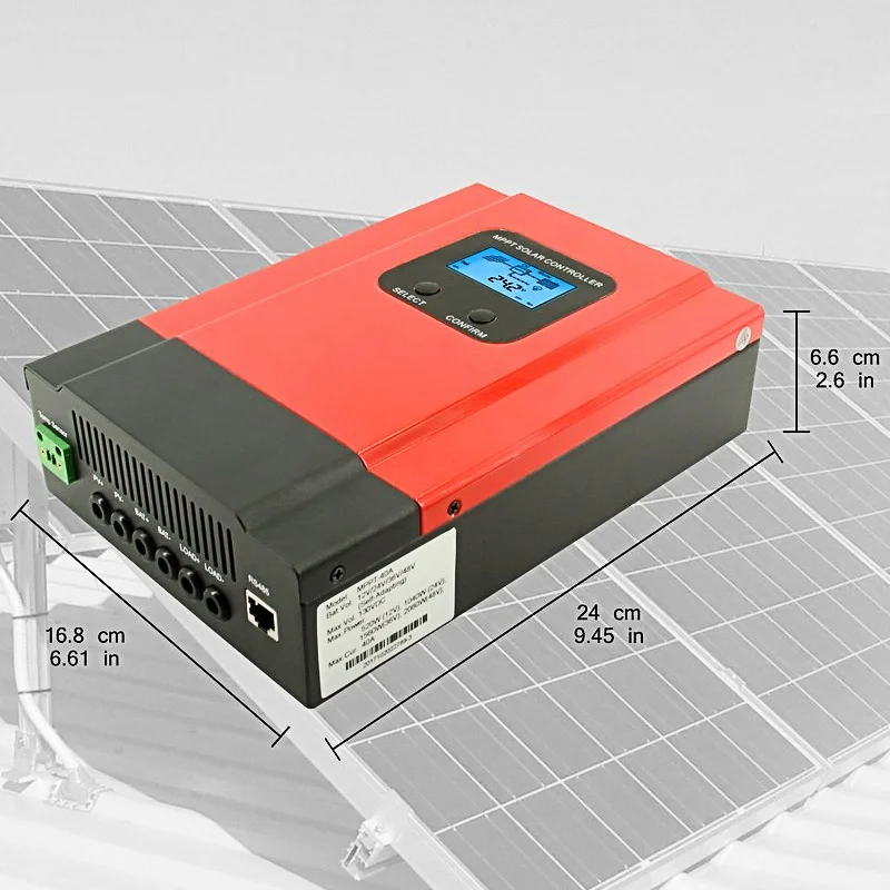 ESmart 3LCD умный контроллер заряда макс 150VDC с датчиком температуры батареи RS485 40A 60A 12V 24V 36V 48V Энергосбережение