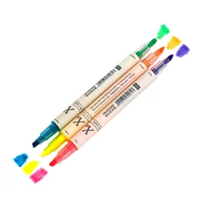 12 шт./компл. ручки мягкий вкладыш голова флуоресцентная ручка искусство хайлайтер рисунок знак канцелярский школьный офисный поставка