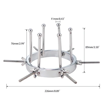 Extreme Anal Vaginal Dilator Vaginal Speculum Mirror Adult Metal Anus Pussy Dilator Anal SM toy For Woman utt Expansion Device 3