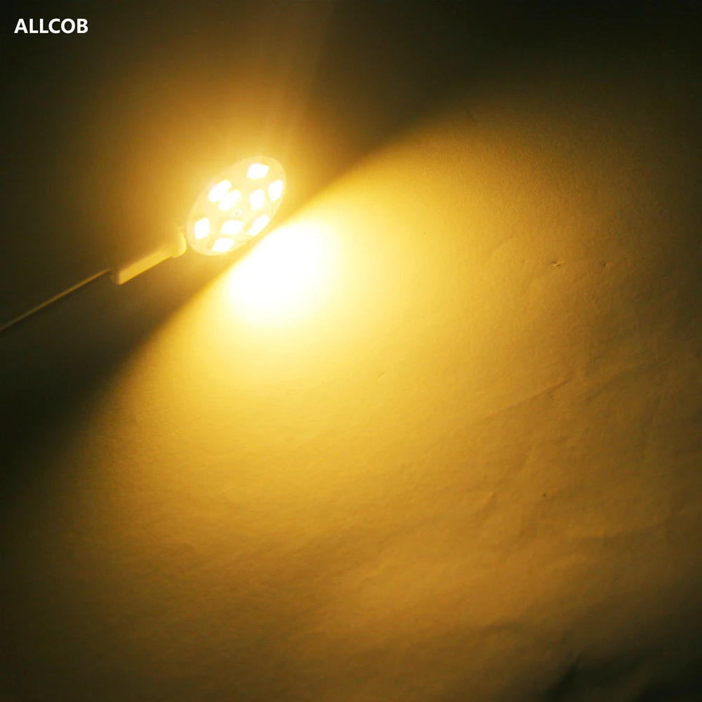 Светодиодный светильник G4 180 градусов DC12V 5050 SMD 4,8 Вт 2,4 Вт 1,8 Вт 1,2 Вт Теплый Холодный белый свет замена галогенной лампы