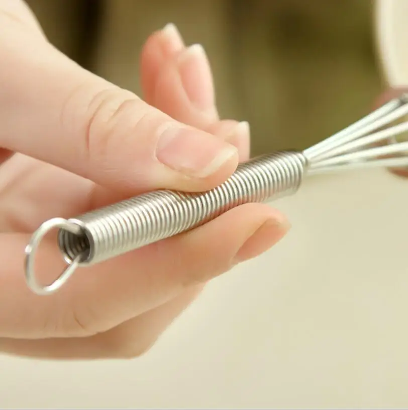 1 PC Handle Stainless Steel Egg Beater Hand Whisk For Whipping Cream Butter Milk Home Kitchen Cooking Tool