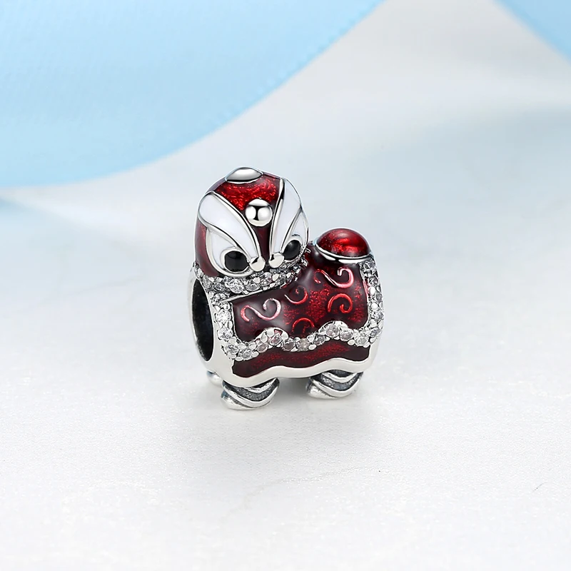 Charm jewelry Sterling silver jewelry Beads charms Animal charm jewelry Sterling silver beads Silver charm bead Charm bead Beads jewelry Sterling silver beads charm Loose gemstone jewelry Silver charm bracelet Loose beads 925 Sterling Silver Charms Chinese New Year Lion Fortune Cat Doll Beads Fit Necklaces Bracelets For Women Jewelry