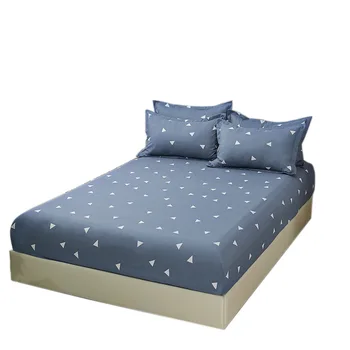 

Soft Fitted sheet With Elastic Band 100%Polyester Plain Solid Bed Anti-wrinkle and dirt-resistant Bed cover