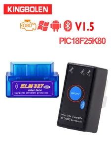 ELM327 V1.5 PIC18F25K80 чип OBD2 считыватель кодов Bluetooth J1850 переключатель питания вкл/выкл 12 В OBDII ELM 327 диагностический инструмент сканер