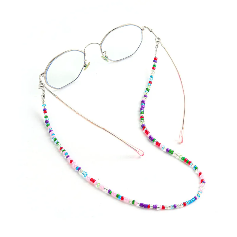 

Jewelry Accessories Colored Glasses Beads Chain Mask Chain Anti-Dropping Anti-Squeeze Ear Hanging Mask Glasses Chain Accessories