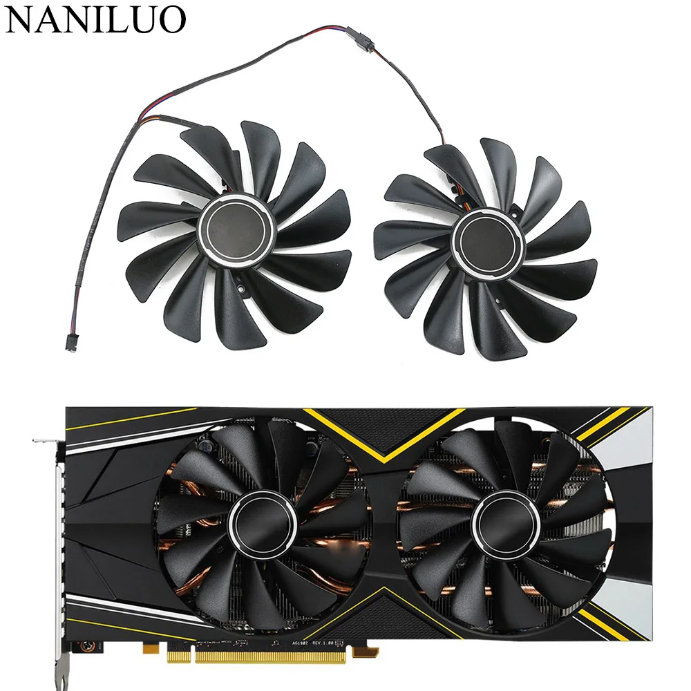 95 мм CF1010U12S FDC10U12S9-C RX5700 вентилятор GPU для ASRock Radeon RX 5700 XT 5700XT охлаждающий | Компьютеры