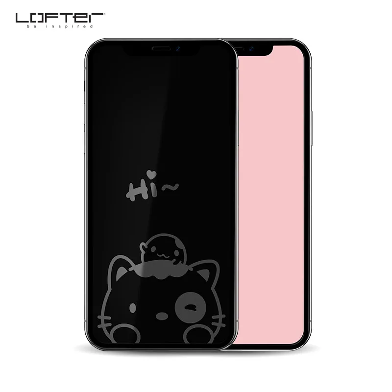 Hi Симпатичная Защитная пленка для экрана из закаленного стекла для iPhone 11 11 Pro 11 Pro MAX, Антибликовая декоративная Передняя пленка с рисунком - Цвет: Hi