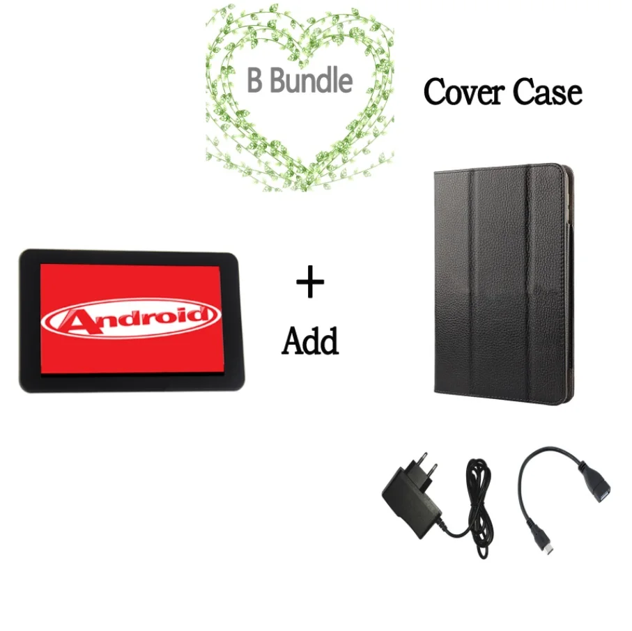Add Cover Case 7,0 дюймов Android планшет Android 1 ГБ 16 ГБ 3G Телефонный звонок Android 6,0 четырехъядерный SIM карта WiFi Bluetooth планшетный ПК - Комплект: Add Cover Case
