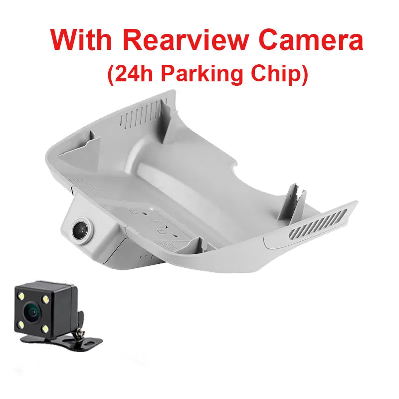With Rear And 24H Kampacar Novatek 96658 Wifi Видеорегистраторы для автомобилей Dash Cam Камера видео Регистраторы для Mercedes Benz GLK 260 GLK 300 GLK 350X204X253 Видеорегистраторы для автомобилей - Название цвета: With Rear And 24H