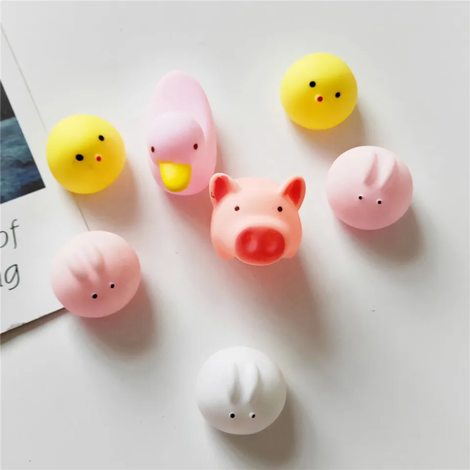 Мультяшная милая розовая свинка, игрушка Vent Pig, целая стружка, разминание, декомпрессионные игрушки, мягкие животные, игрушки для детей, сжимаемая игрушка