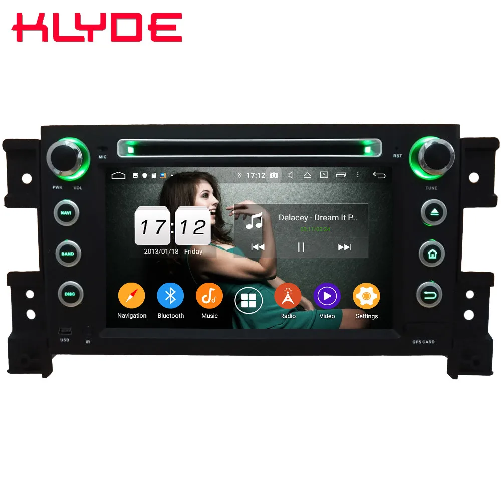 Klyde 4G wifi Android 9,0 Восьмиядерный 4 Гб ОЗУ 64 Гб ПЗУ DSP BT автомобильный DVD мультимедийный плеер стерео для Suzuki Grand Vitara 2005-2013