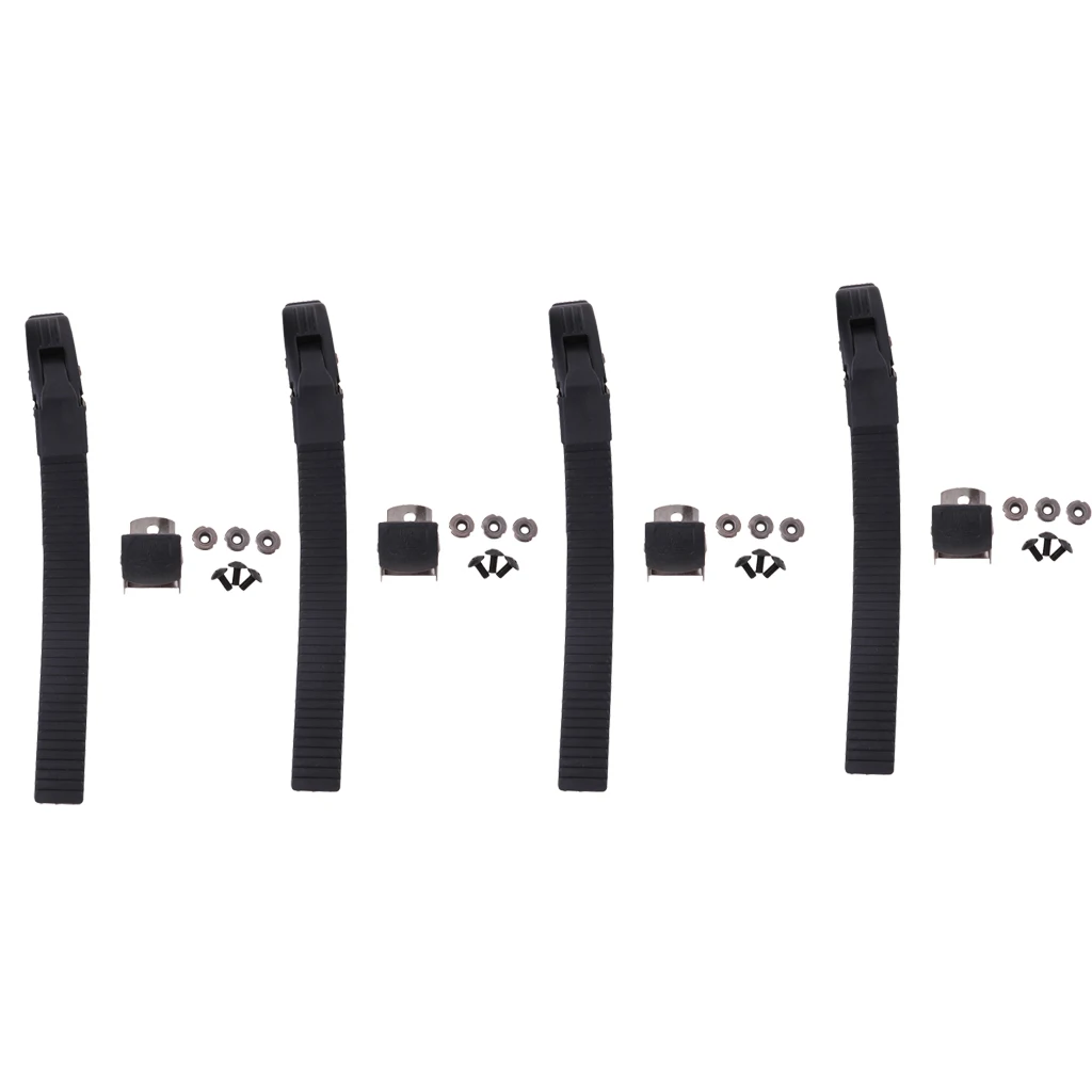 Perfeclan 4 x Inline Skate Strap Buckle with Clamp Screws Nuts Replacement