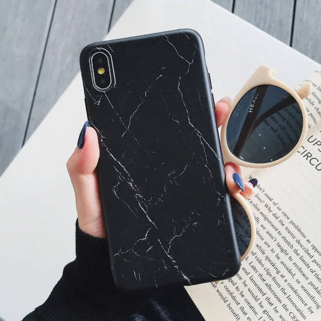 Style 2 Чехол для телефона с мраморной текстурой для iphone XR, чехол для iphone X XS Max 7 8 6 6S Plus, мягкая задняя крышка - Цвет: Style 2
