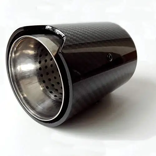 Глушитель выхлопной трубы Sormor глянцевый из углеродного волокна 3 7 дюйма для BMW |