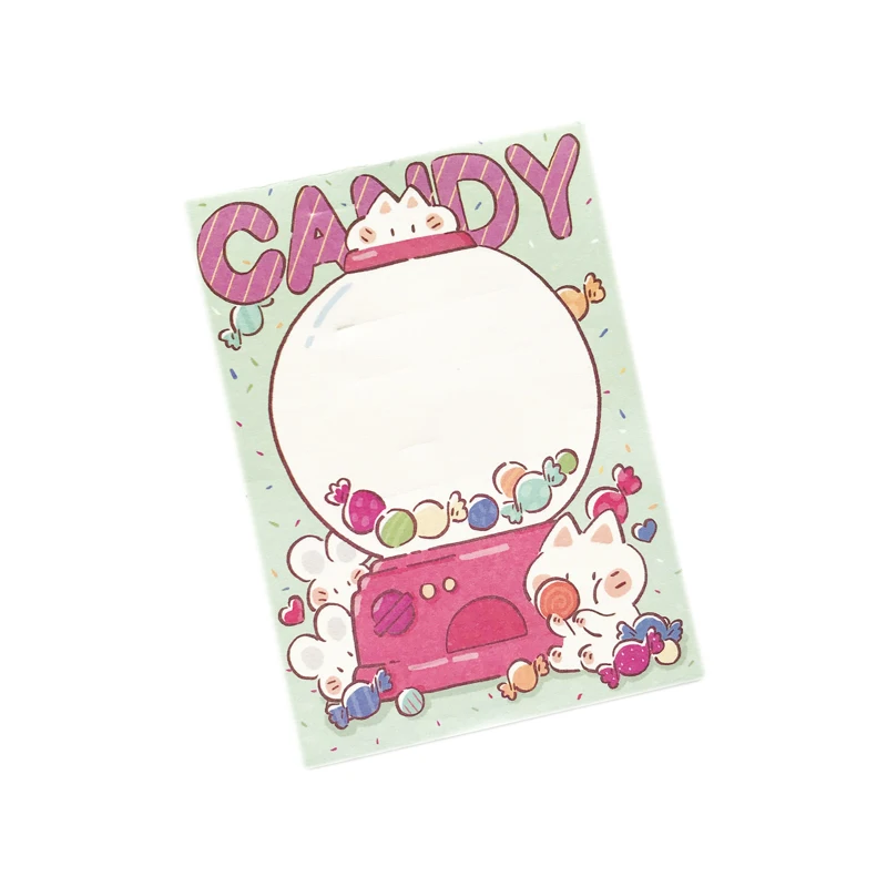 50 страниц/упаковка Kawaii Cat Rabbit с фруктовым блокнотом блокнот для учебы канцелярские принадлежности - Цвет: B