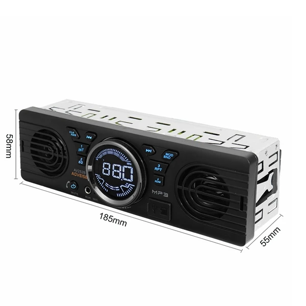 Автомобильный bluetooth MP3-плеер автомобильный ЖК-дисплей 12 в радио MP3-плеер Стерео Аудио USB TF AUX FM высокая точность водонепроницаемый двойной динамик