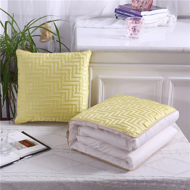 

High-grade pillow quilt dual purpose， Car purpose Cushion Office Nap Pillow Folding Blanket Sofa Pillow Air Conditioning Quilt