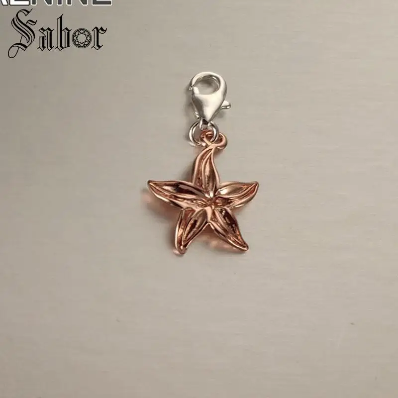 Модная подвеска в европейском стиле цвета розового золота виде маленькой