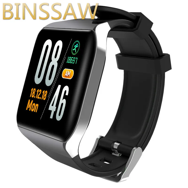 BINSSAW Smart Bracelet Heart RateTracker Message Reminder KSS901 Color Screen  Sport Waterproof Digital Men SmartWatch for Ios