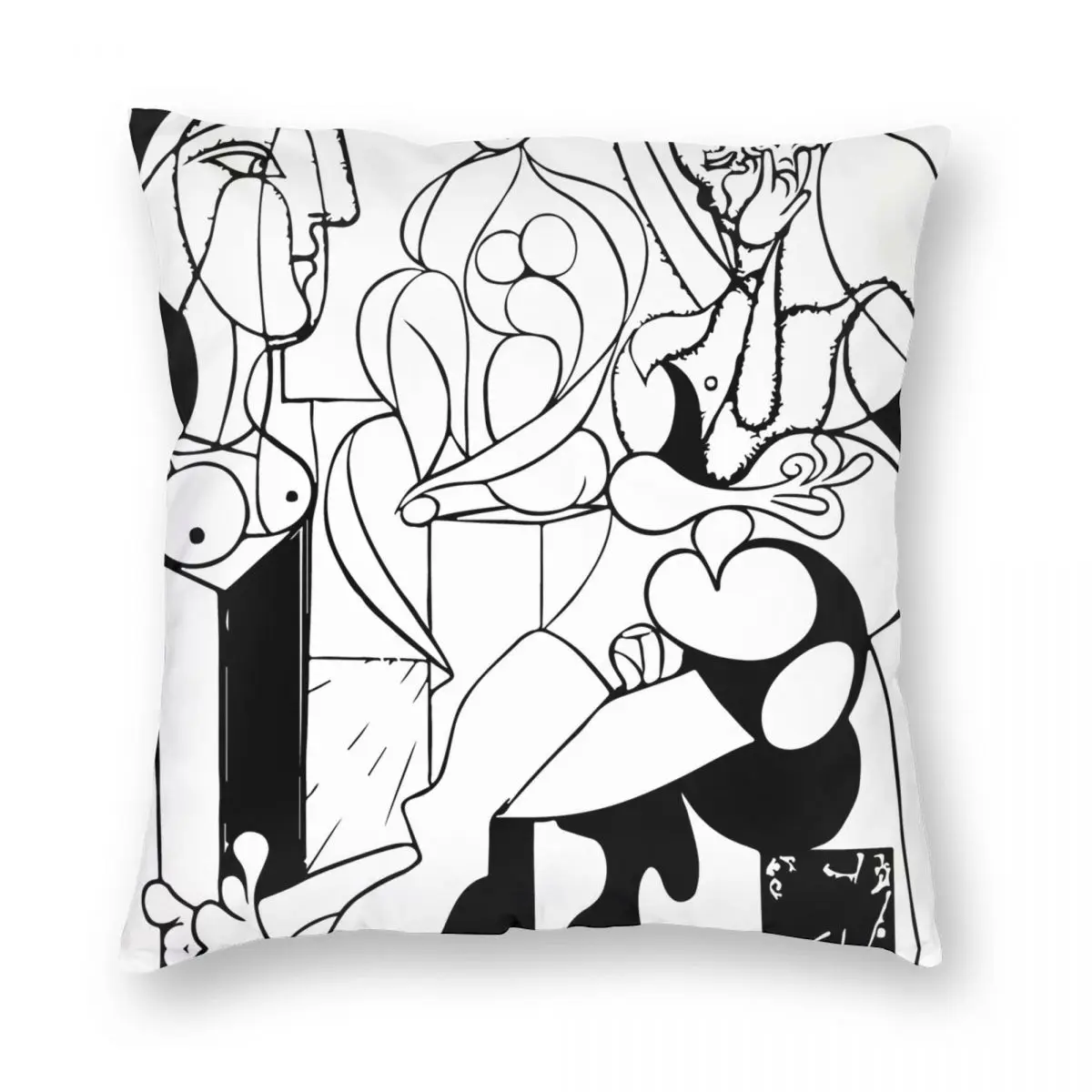 

Pablo Picasso The Sculptor 1931 Square Pillowcase Polyester Linen Velvet Pattern Zip Decorative Pillow Case Home Cushion Case
