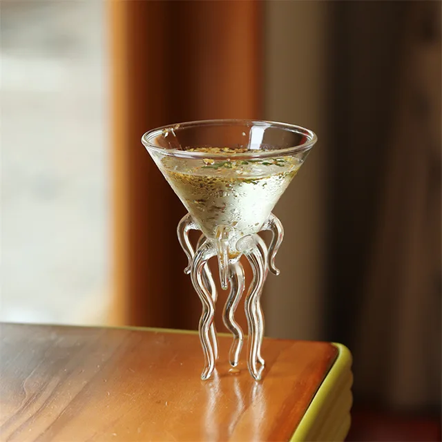 4 Pcs Octopus Martini Glass 4 oz Fun Cocktail Glasses Jellyfish Wine Glass  Creative Jellyfish Glass …See more 4 Pcs Octopus Martini Glass 4 oz Fun