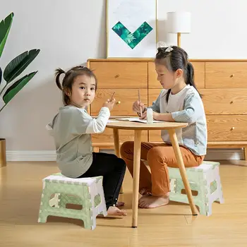 

Plastic Multi Purpose Folding Step Stool Train Outdoor Storage Outdoor Kids camping holding Storage Foldable Foldable stool H3I1