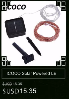 ICOCO 20 М медный провод светодиодный светильник гирлянда DC12V открытый светодиодный светильник s Рождественский свадебный декоративный светильник s красный или желтый