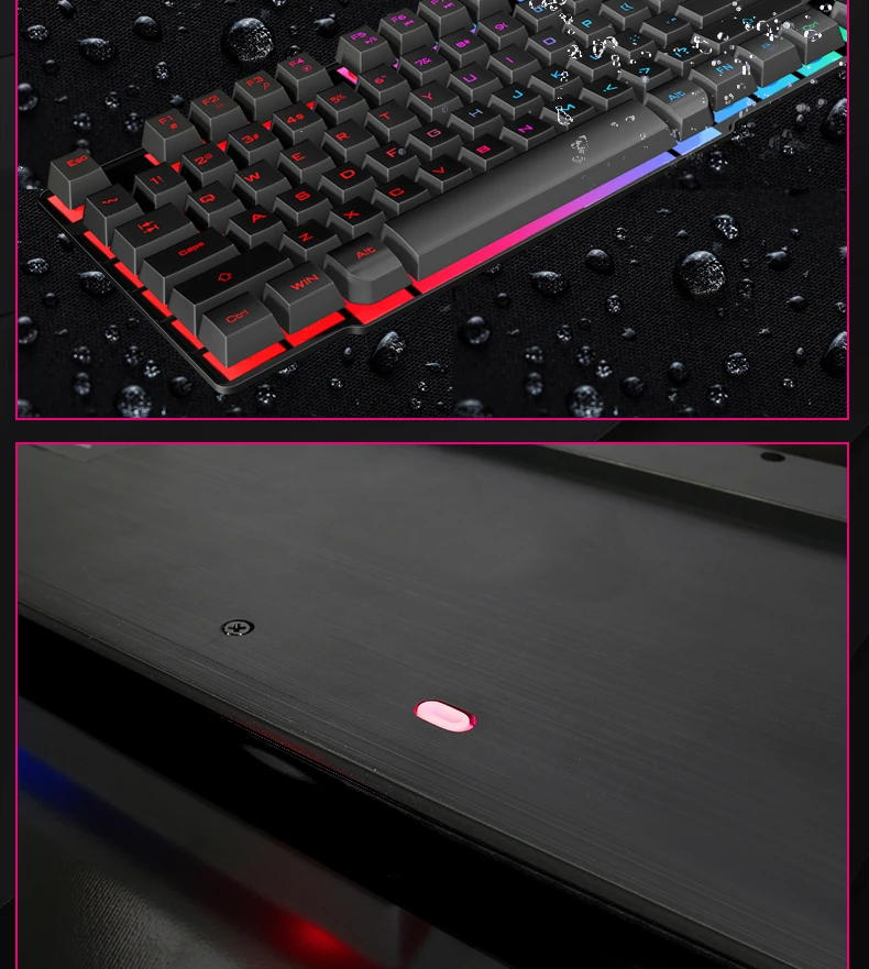 IMice игровая клавиатура 104 клавишные колпачки с RGB подсветкой механическая клавиатура игровая клавиатура с RU стикером для ПК ноутбука компьютера