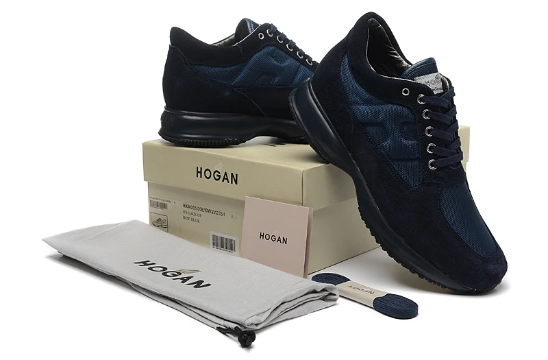 Hogan/; модные мужские кроссовки; классические удобные мужские повседневные туфли; дышащая мужская повседневная обувь на шнуровке; обувь из коровьей кожи