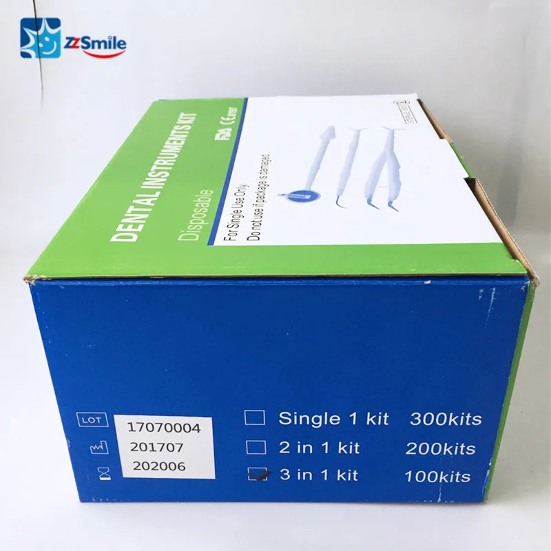 CE FDA Approved DK01A Disposable Dental Instruments 3 in 1 Kit