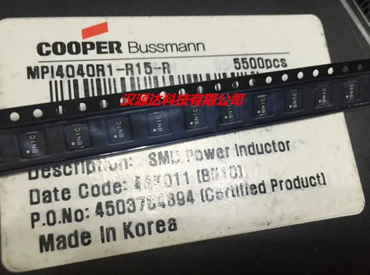 

Original new 100% MPI4040R1-R15-R 0.15UH 26A 4.45*4*1.2MM SMD high frequency high current inductance