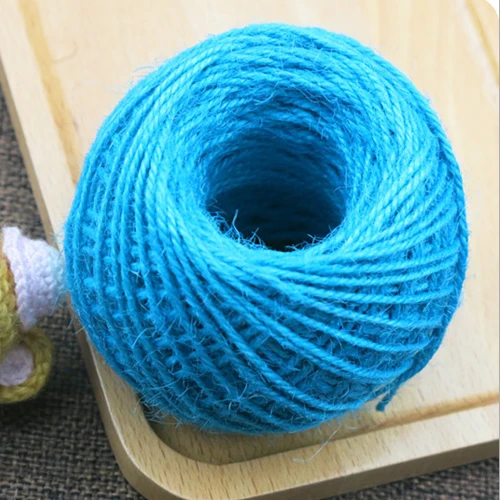 

25M*3Hemp Handcrafts Accessories Gift Packing Twine Line Cord Burlap Wrapping String Scrapbooking Thread Yellow Red White