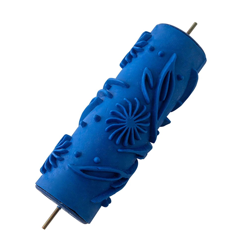 Мягкая резиновая Кисть для нанесения краски с цветочным узором DIY