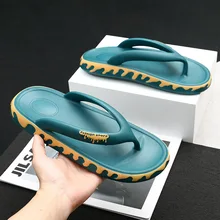 Slippers Men's Summer Trend Non-slip Soft Bottom Beach Flip Flops