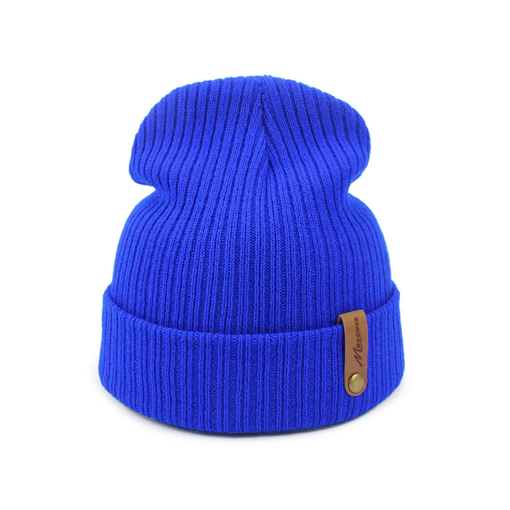 as picture New Fashion Women Men Winter Hat Knitted Skuilles Beanies For Women Hats Balaclava Unisex Winter Cap Men Brand Hat Wholesale - Color: as picture