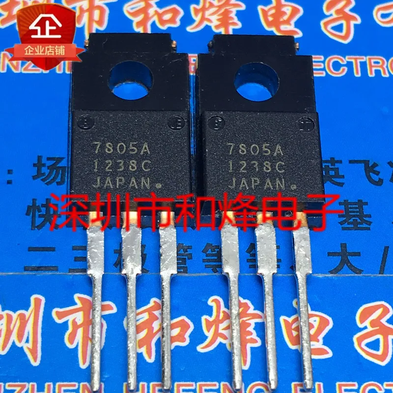 100% новый и оригинальный 7805A TO-220F 5 шт./лот | Электроника