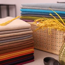 Tela de lino para tapicería de cortinas, tela textil para sofá, para el hogar
