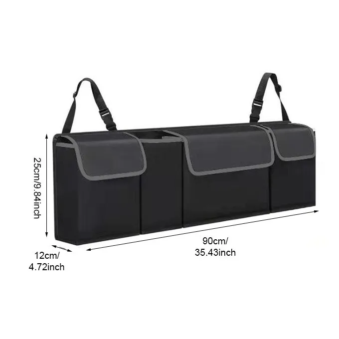 Large Capacity Car Trunk Organizer Oxford Universal Back Seat Storage Bag Auto Stowing Tidying Auto Interior Accessories Supplie