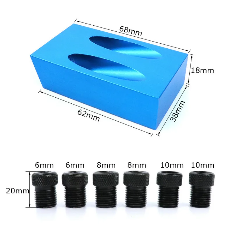 Набор направляющих для сверления карманный кондуктор деревообработки с косым