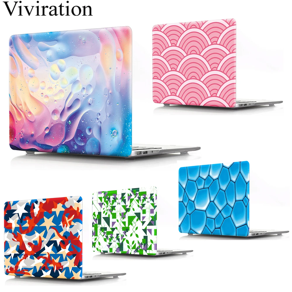 PVC Laptop Replace Cover Shell For MacBook Air Pro 11 13 15 Pro Retina 11 12 15.4 13.3 Touch Bar Hard Laptop Case For Mac Book