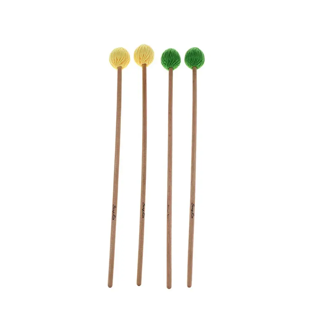1 пара Marimba молотки барабанные палочки с деревянной ручкой для фортепиано ударный инструмент