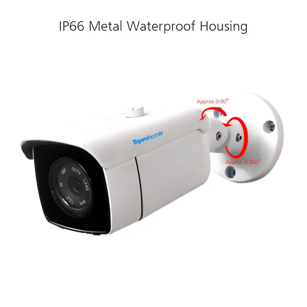 TOPROHOIME H.265 + 4ch AHD DVR система HD 5MP 1/3 ''SONY IP66 Vandalproof In/комплект наружной камеры
