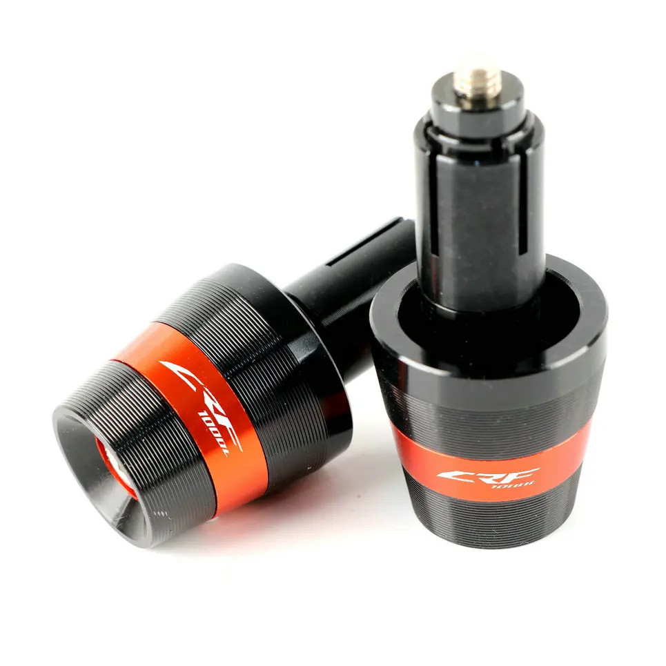 Orange Мотоцикл с ЧПУ ручки Грипсы гири конец бар кепки заглушка для Honda CRF1000L Африка Твин ABS DCT - Цвет: Orange