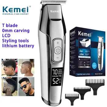 

Professional Hair Clipper Trimmer Portable Electric Rechargeable Hair Clipper Hair Cutting Machine For Men Barber With 3 Guide