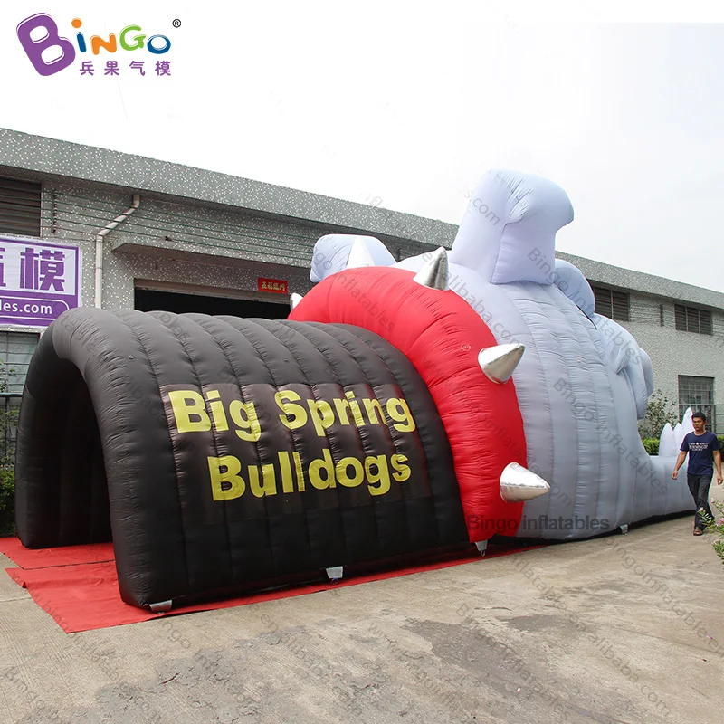 Giant 10x8x5M Inflatable Montclair Bulldog Tunnel / Customized Inflated Entry Baseball Inflatable Sports Passage - BG-A1110 6