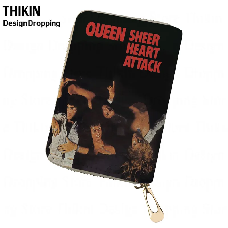 Тикин Фредди Меркурий печать женский Телефон держатель для карт queen Band кошелек кредитный держатель для карт мужская кожаная дорожная Обложка для паспорта - Цвет: as picture