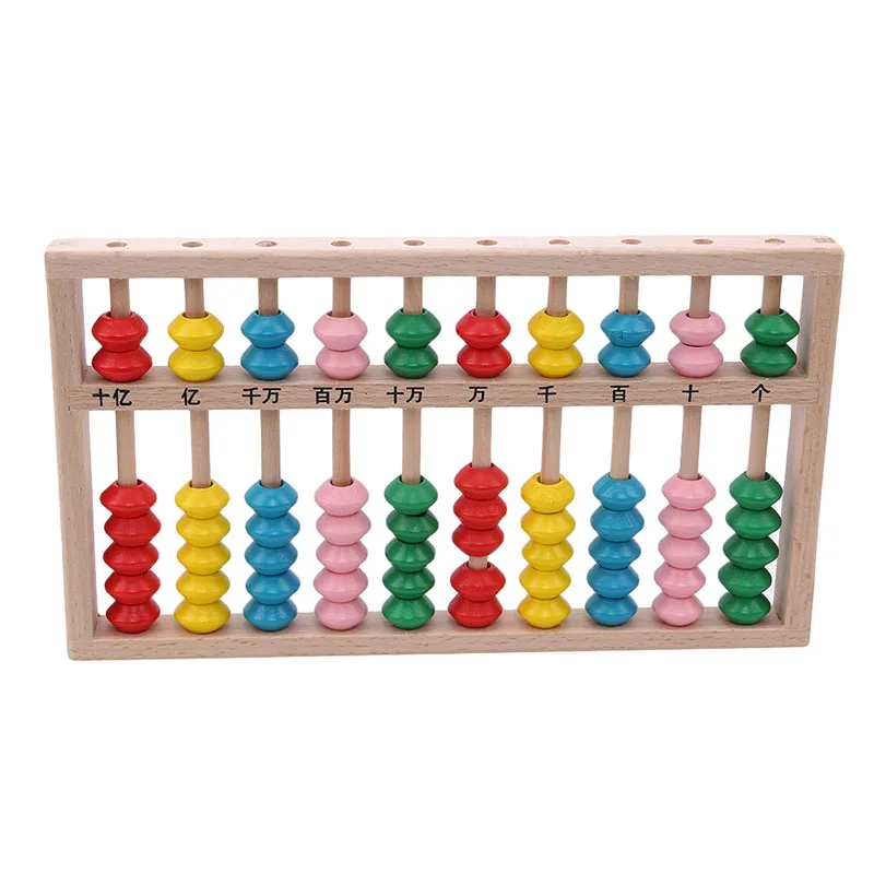 Деревянные Abacus развивающие игрушки математические арифметические занятия милые цветные детские игрушки