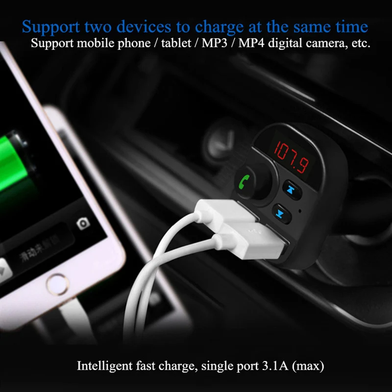 805E Автомобильный Mp3 Bluetooth 5,0 fm-плеер карта Fm Bluetooth автомобильное зарядное устройство Автомобильный Bluetooth Mp3 Hands-Free автомобильный комплект