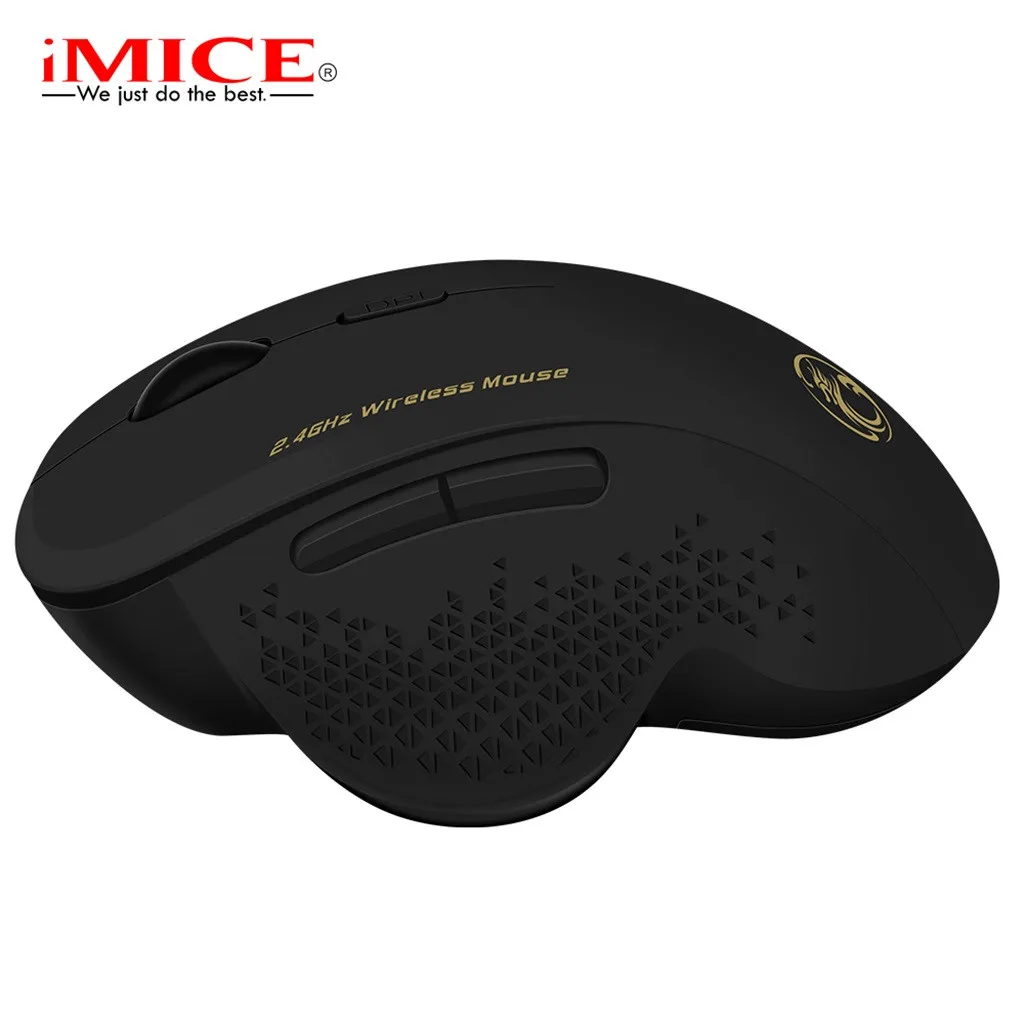 IMICE G6, беспроводная компьютерная игровая мышь, бесшумная офисная мышь для ноутбука, ПК, беспроводная, с третьей передачей, регулируемая мышь с приемником USB