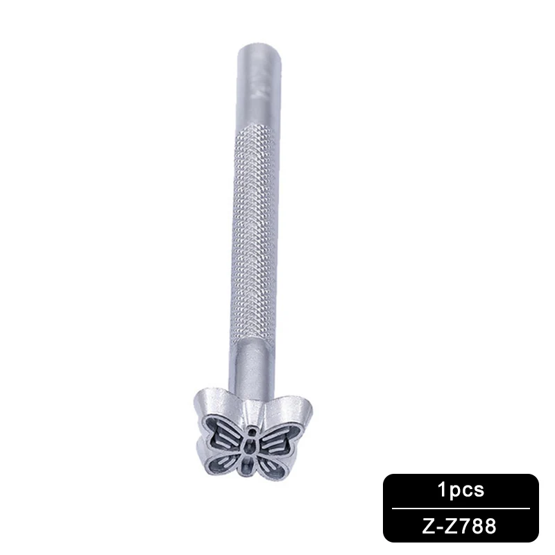 1Pcs Z788 MIUSIE, 1 шт., инструмент для печати кожи, сплав, резьба, изготовление, ремесло, штампы, скульптура, печать, сделай сам, металлическая кожа, рабочее седло - Цвет: 1Pcs Z788
